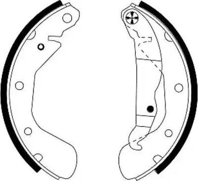 HELLA 8DB 355 022-691 - Bremsbackensatz alexcarstop-ersatzteile.com