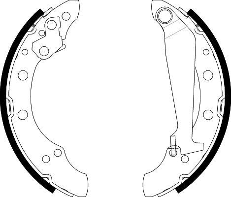 HELLA 8DB 355 001-311 - Bremsbackensatz alexcarstop-ersatzteile.com