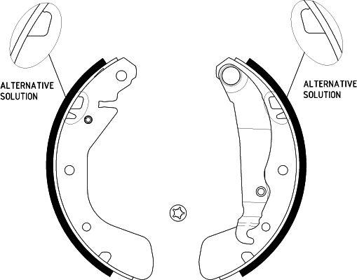 HELLA 8DB 355 001-291 - Bremsbackensatz alexcarstop-ersatzteile.com