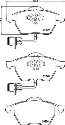 HELLA 8DB 355 008-531 - Bremsbelagsatz, Scheibenbremse alexcarstop-ersatzteile.com