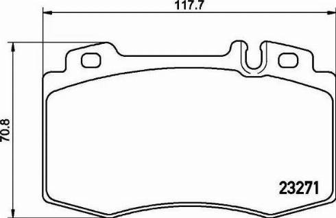 HELLA 8DB 355 015-851 - Bremsbelagsatz, Scheibenbremse alexcarstop-ersatzteile.com