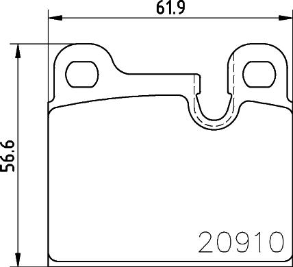 HELLA 8DB 355 008-111 - Bremsbelagsatz, Scheibenbremse alexcarstop-ersatzteile.com