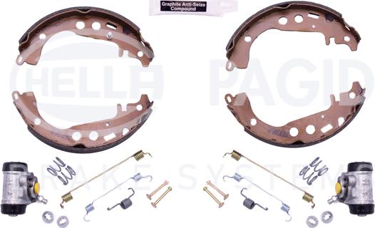 HELLA 8DB 355 003-441 - Bremsbackensatz alexcarstop-ersatzteile.com