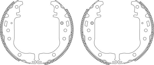 HELLA 8DB 355 003-441 - Bremsbackensatz alexcarstop-ersatzteile.com