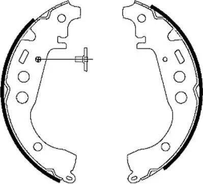 HELLA 8DB 355 003-461 - Bremsbackensatz alexcarstop-ersatzteile.com