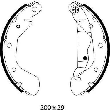 HELLA 8DB 355 003-421 - Bremsbackensatz alexcarstop-ersatzteile.com