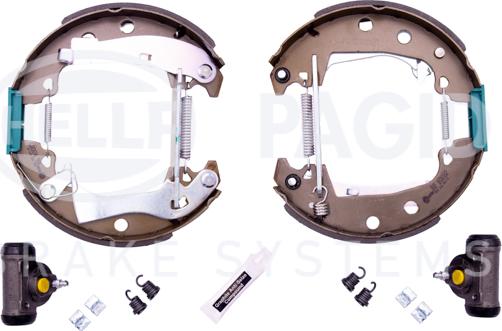 HELLA 8DB 355 003-621 - Bremsbackensatz alexcarstop-ersatzteile.com