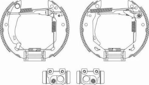 HELLA 8DB 355 003-831 - Bremsbackensatz alexcarstop-ersatzteile.com