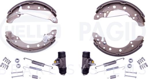 HELLA 8DB 355 003-351 - Bremsbackensatz alexcarstop-ersatzteile.com