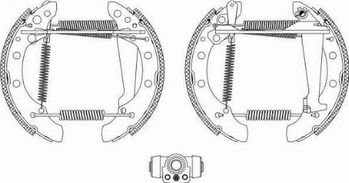 HELLA 8DB 355 003-731 - Bremsbackensatz alexcarstop-ersatzteile.com