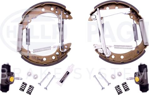 HELLA 8DB 355 003-721 - Bremsbackensatz alexcarstop-ersatzteile.com