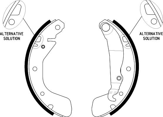 HELLA 8DB 355 002-471 - Bremsbackensatz alexcarstop-ersatzteile.com