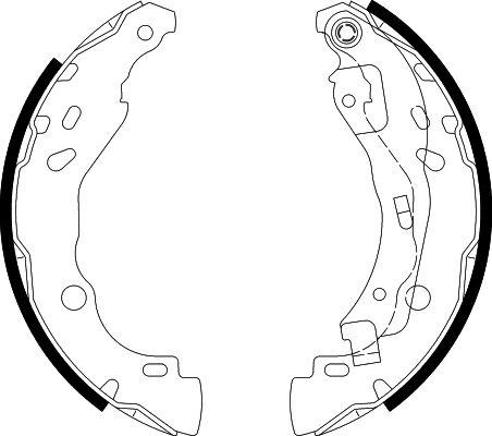 HELLA 8DB 355 002-641 - Bremsbackensatz alexcarstop-ersatzteile.com