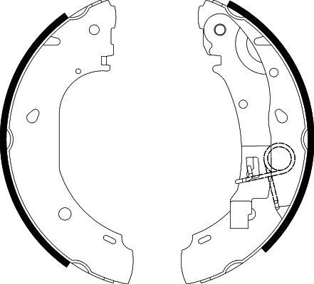 HELLA 8DB 355 002-681 - Bremsbackensatz alexcarstop-ersatzteile.com