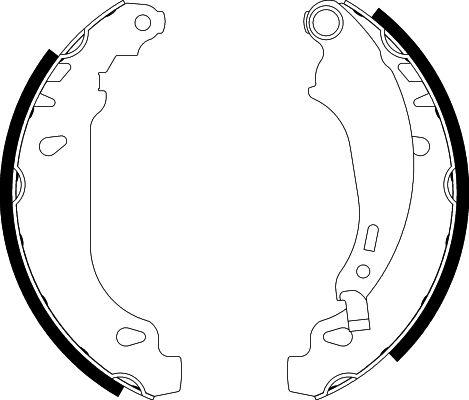 HELLA 8DB 355 002-261 - Bremsbackensatz alexcarstop-ersatzteile.com