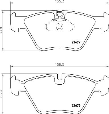 HELLA 8DB 355 007-961 - Bremsbelagsatz, Scheibenbremse alexcarstop-ersatzteile.com