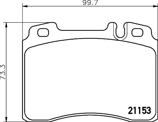 HELLA 8DB 355 007-471 - Bremsbelagsatz, Scheibenbremse alexcarstop-ersatzteile.com