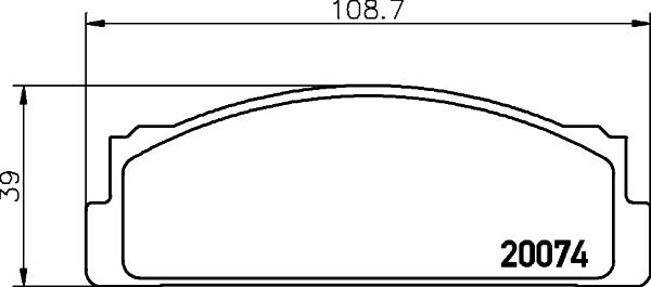 HELLA 8DB 355 007-101 - Bremsbelagsatz, Scheibenbremse alexcarstop-ersatzteile.com