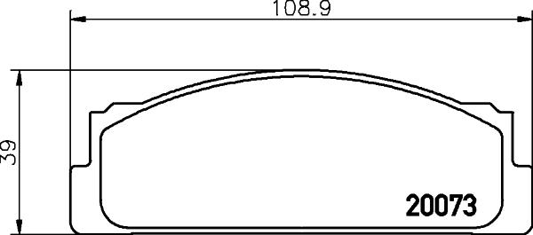 HELLA 8DB 355 007-111 - Bremsbelagsatz, Scheibenbremse alexcarstop-ersatzteile.com