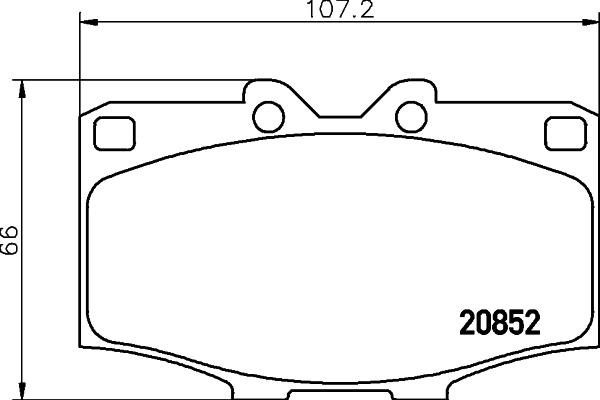 HELLA 8DB 355 007-301 - Bremsbelagsatz, Scheibenbremse alexcarstop-ersatzteile.com