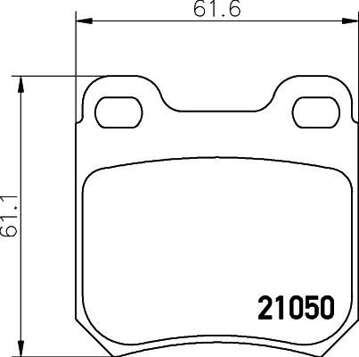 HELLA 8DB 355 007-381 - Bremsbelagsatz, Scheibenbremse alexcarstop-ersatzteile.com