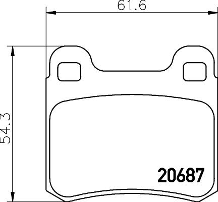 HELLA 8DB 355 007-351 - Bremsbelagsatz, Scheibenbremse alexcarstop-ersatzteile.com