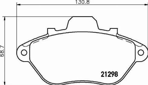 HELLA 8DB 355 019-051 - Bremsbelagsatz, Scheibenbremse alexcarstop-ersatzteile.com