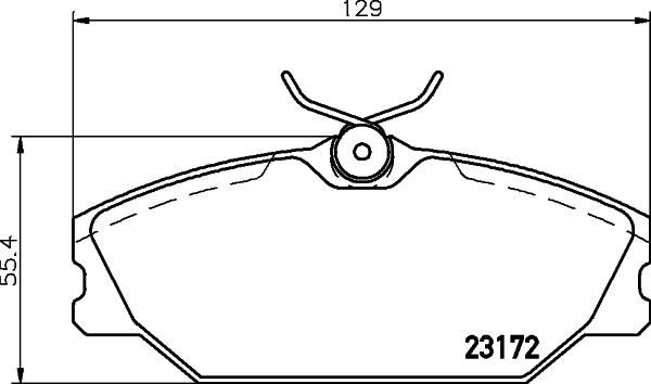 HELLA 8DB 355 019-391 - Bremsbelagsatz, Scheibenbremse alexcarstop-ersatzteile.com