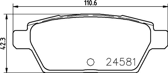 HELLA 8DB 355 015-091 - Bremsbelagsatz, Scheibenbremse alexcarstop-ersatzteile.com