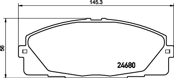 HELLA 8DB 355 015-831 - Bremsbelagsatz, Scheibenbremse alexcarstop-ersatzteile.com