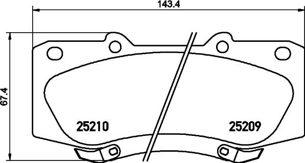 HELLA 8DB 355 029-191 - Bremsbelagsatz, Scheibenbremse alexcarstop-ersatzteile.com