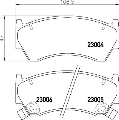 HELLA 8DB 355 016-661 - Bremsbelagsatz, Scheibenbremse alexcarstop-ersatzteile.com