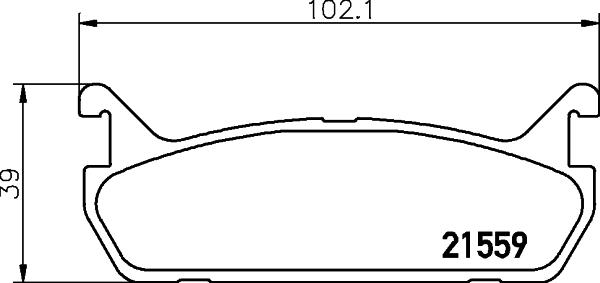 HELLA 8DB 355 016-601 - Bremsbelagsatz, Scheibenbremse alexcarstop-ersatzteile.com