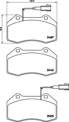 HELLA 8DB 355 016-141 - Bremsbelagsatz, Scheibenbremse alexcarstop-ersatzteile.com