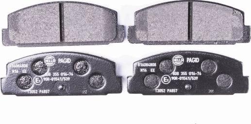 HELLA 8DB 355 016-761 - Bremsbelagsatz, Scheibenbremse alexcarstop-ersatzteile.com