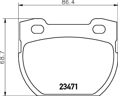 HELLA 8DB 355 010-921 - Bremsbelagsatz, Scheibenbremse alexcarstop-ersatzteile.com