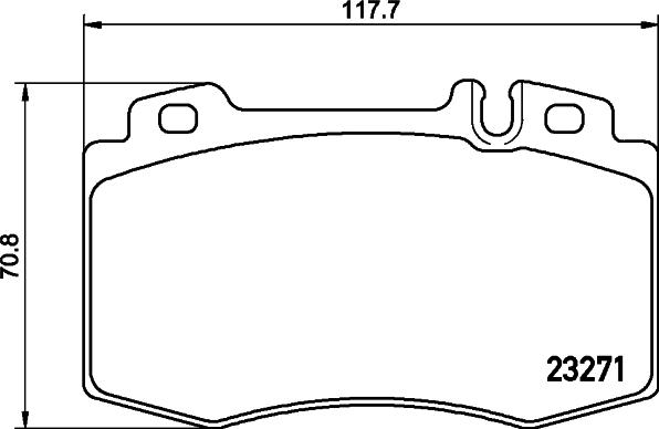 HELLA 8DB 355 010-171 - Bremsbelagsatz, Scheibenbremse alexcarstop-ersatzteile.com