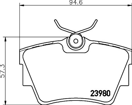 HELLA 8DB 355 010-761 - Bremsbelagsatz, Scheibenbremse alexcarstop-ersatzteile.com