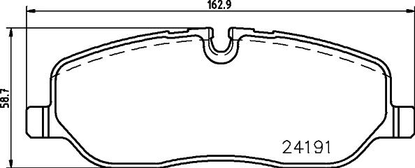 HELLA 8DB 355 011-971 - Bremsbelagsatz, Scheibenbremse alexcarstop-ersatzteile.com