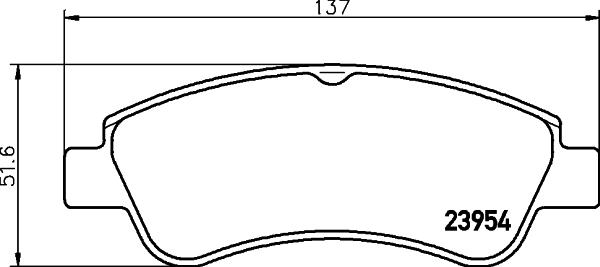 HELLA 8DB 355 011-071 - Bremsbelagsatz, Scheibenbremse alexcarstop-ersatzteile.com