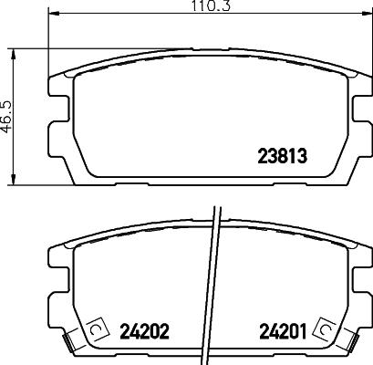 HELLA 8DB 355 011-841 - Bremsbelagsatz, Scheibenbremse alexcarstop-ersatzteile.com