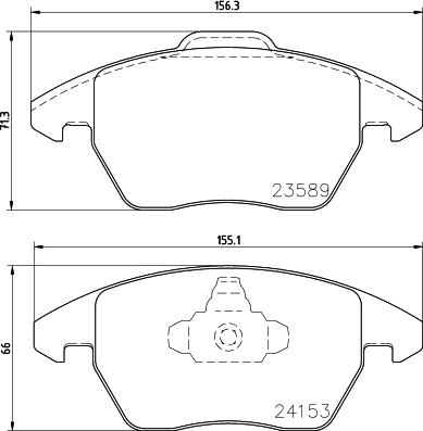 HELLA 8DB 355 011-811 - Bremsbelagsatz, Scheibenbremse alexcarstop-ersatzteile.com