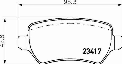 HELLA 8DB 355 011-361 - Bremsbelagsatz, Scheibenbremse alexcarstop-ersatzteile.com