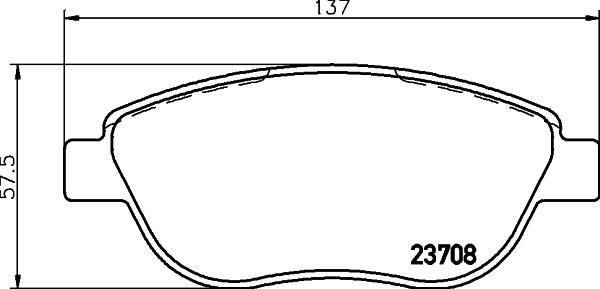 HELLA 8DB 355 011-331 - Bremsbelagsatz, Scheibenbremse alexcarstop-ersatzteile.com