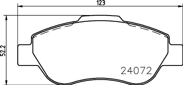 HELLA 8DB 355 011-241 - Bremsbelagsatz, Scheibenbremse alexcarstop-ersatzteile.com