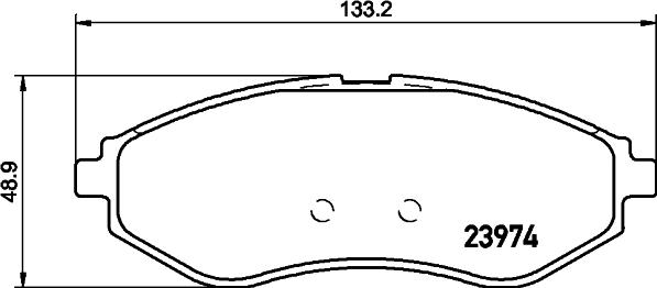 HELLA 8DB 355 011-251 - Bremsbelagsatz, Scheibenbremse alexcarstop-ersatzteile.com