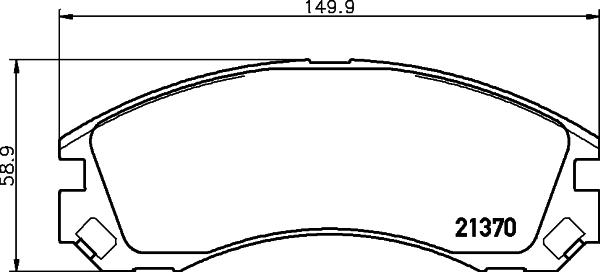 HELLA 8DB 355 011-751 - Bremsbelagsatz, Scheibenbremse alexcarstop-ersatzteile.com