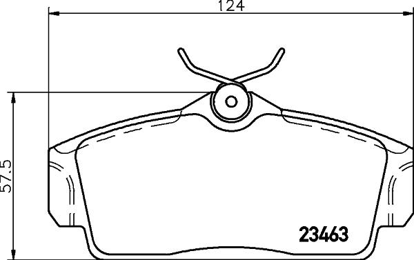 HELLA 8DB 355 018-441 - Bremsbelagsatz, Scheibenbremse alexcarstop-ersatzteile.com