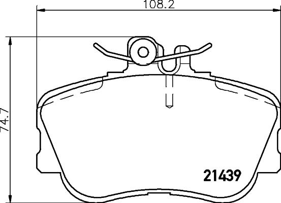 HELLA 8DB 355 018-041 - Bremsbelagsatz, Scheibenbremse alexcarstop-ersatzteile.com