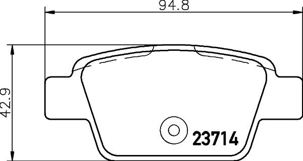 HELLA 8DB 355 018-851 - Bremsbelagsatz, Scheibenbremse alexcarstop-ersatzteile.com